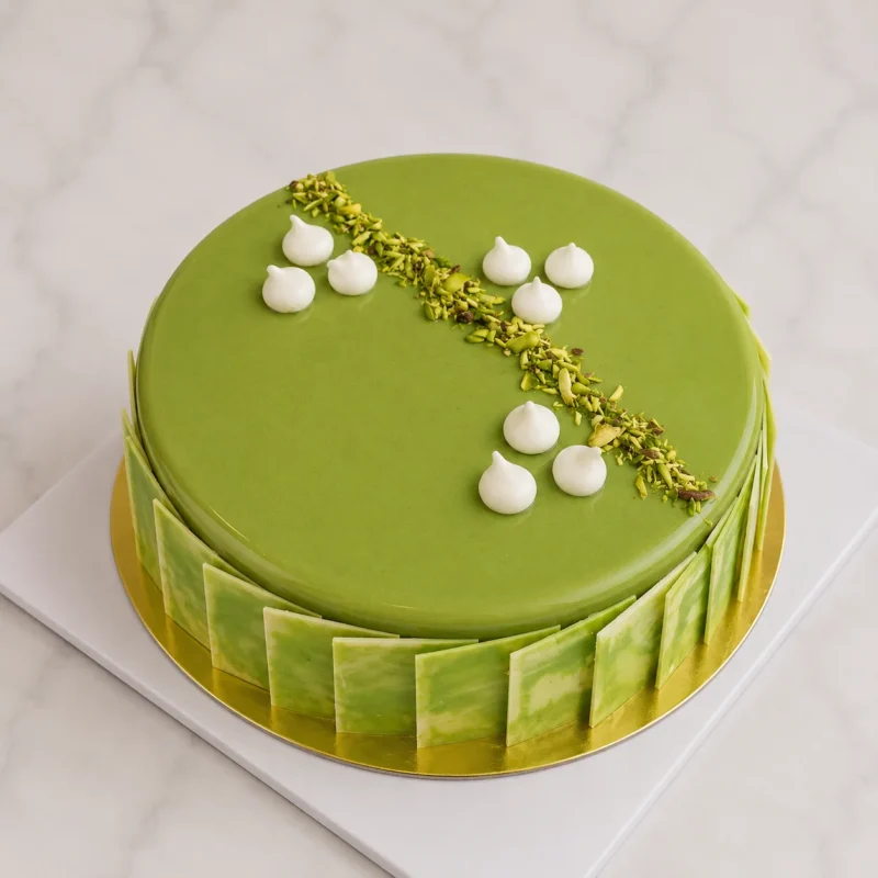 Pistachio Cream Cake with pistachio cream