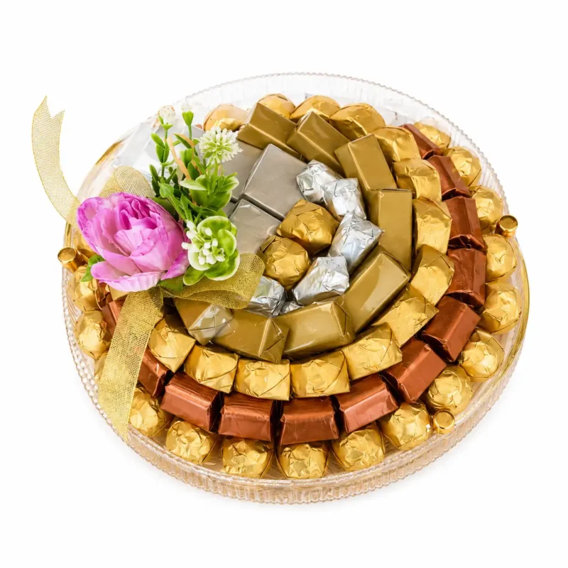 Premium Chocolate Gift Tray with milk dark and creamy chocolates